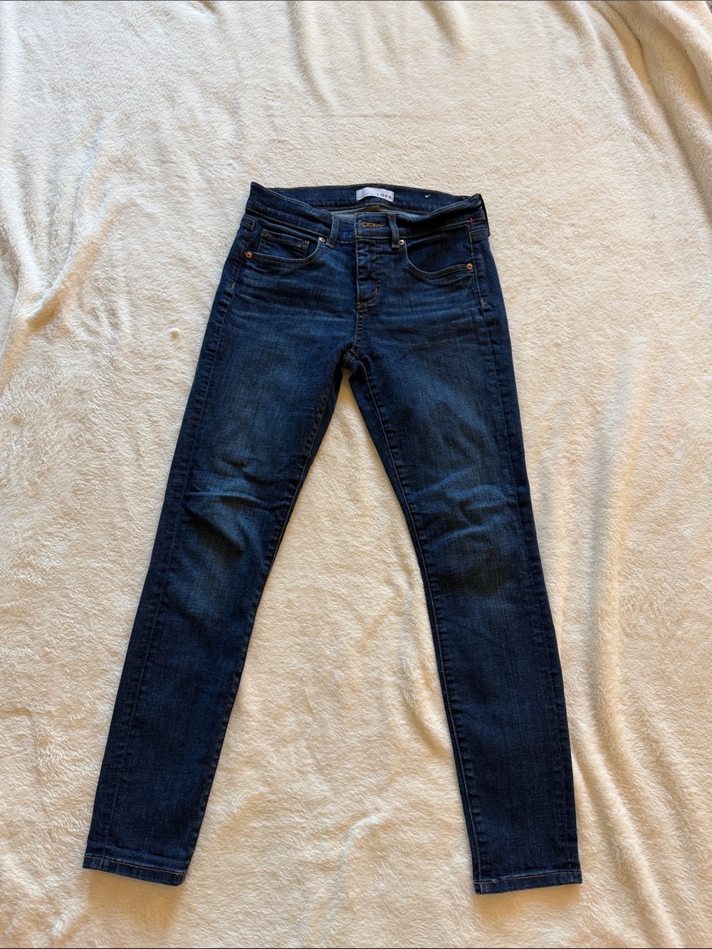 LOFT Dark Blue Skinny Jeans